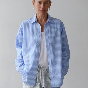 DONNI. The Pop Stripe Shirt Size MSky / M